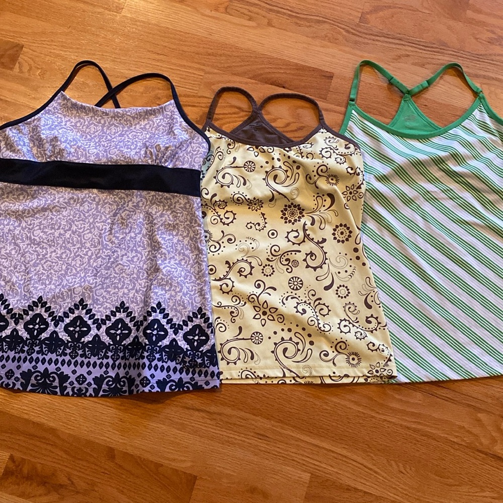 Lot of 3 swimsuit tops / athletic tops M